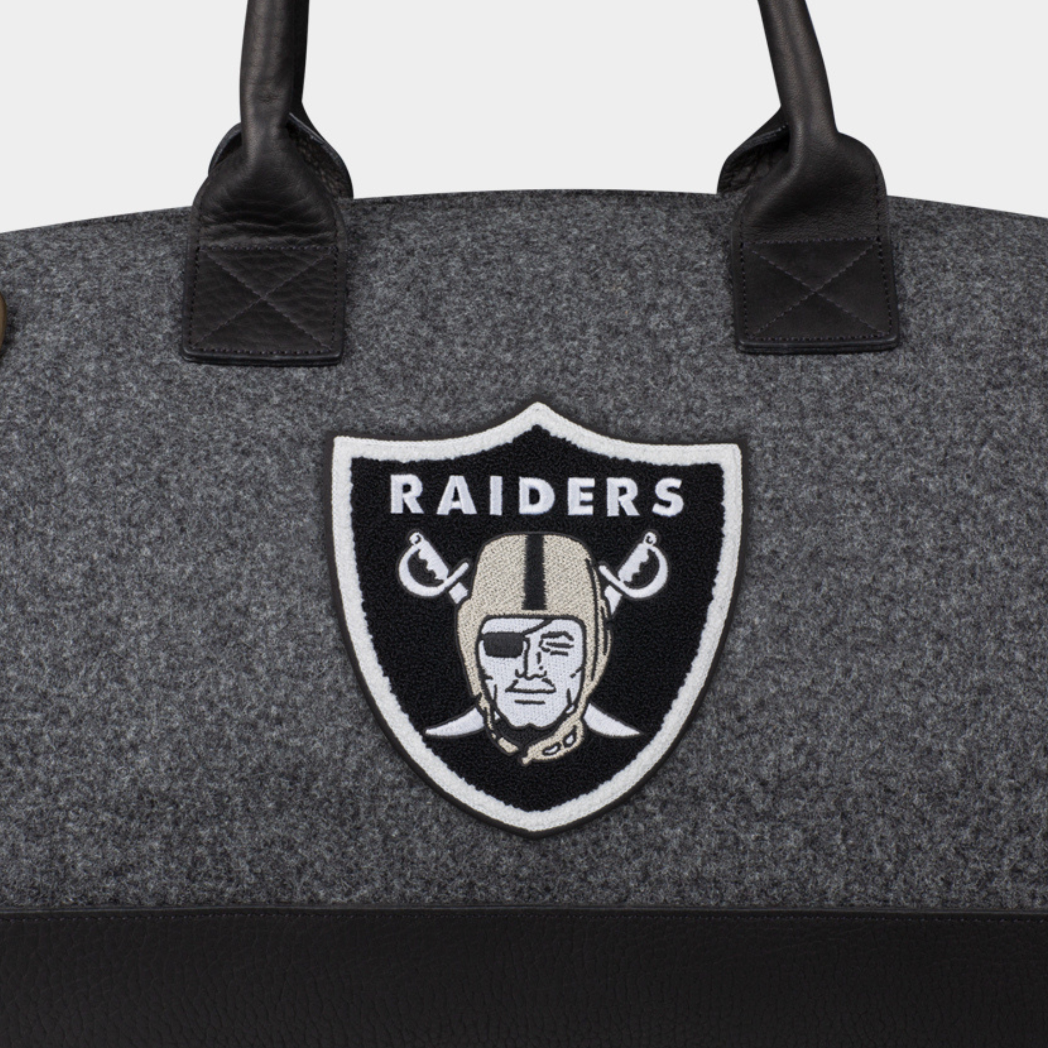 Las Vegas Raiders Lined Reversible Reusable Tote Grocery 