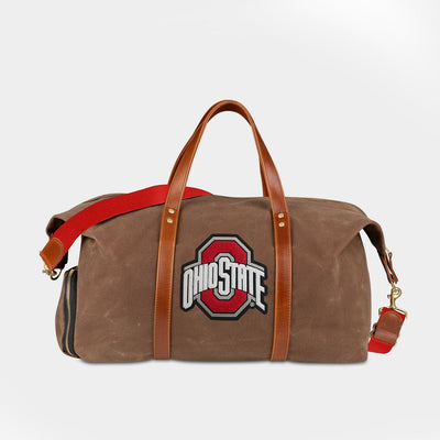 Limited Edition Ohio State Buckeyes Waxed Canvas Field Bag