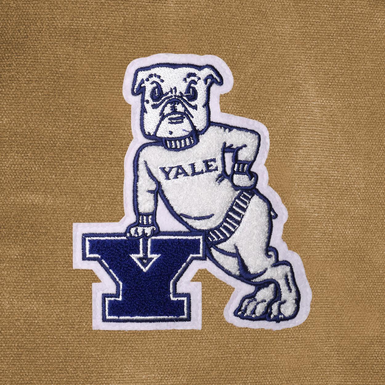 Yale Bulldogs "Dan the Bulldog" Waxed Canvas Field Bag