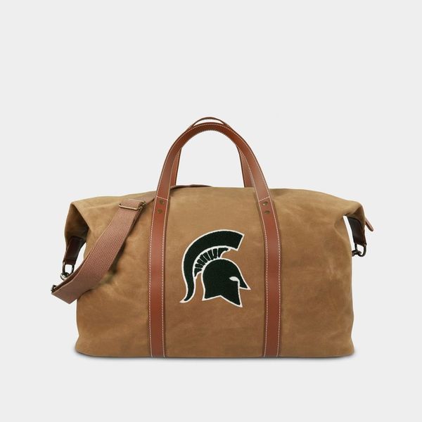 Michigan State Spartans Waxed Canvas Field Bag