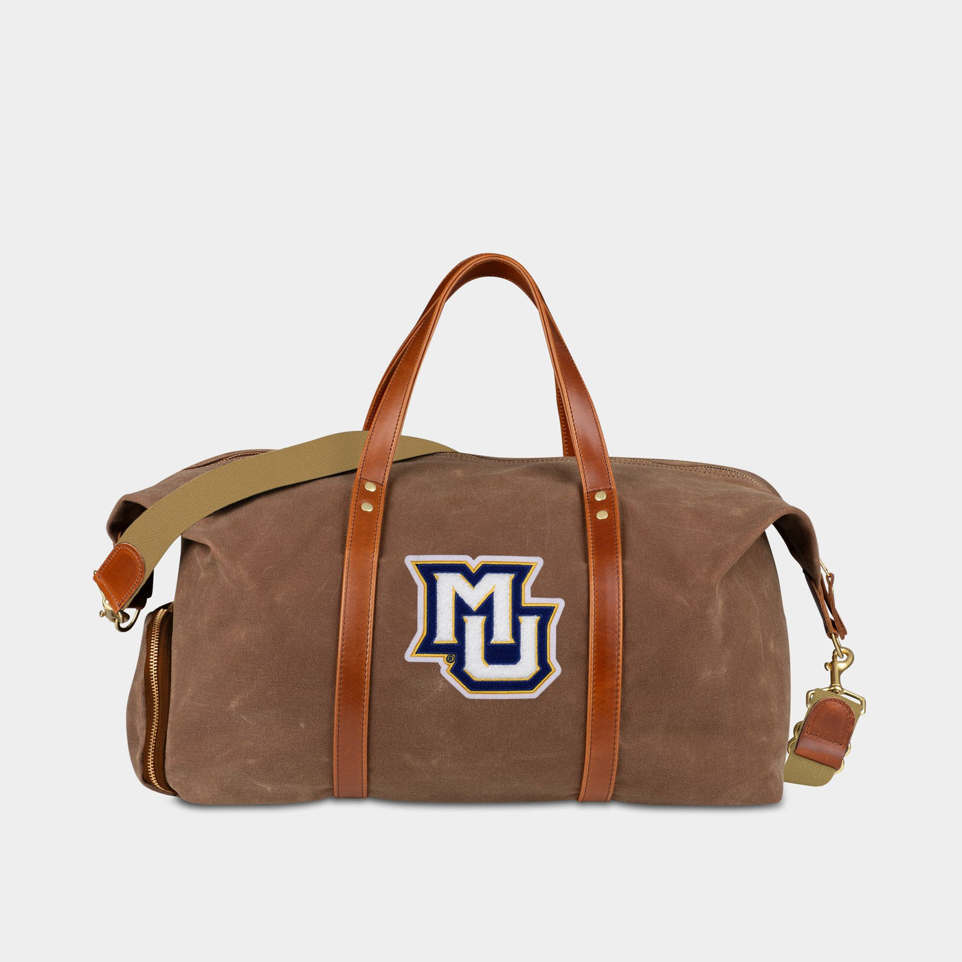 Marquette Golden Eagles "MU" Waxed Canvas Field Bag