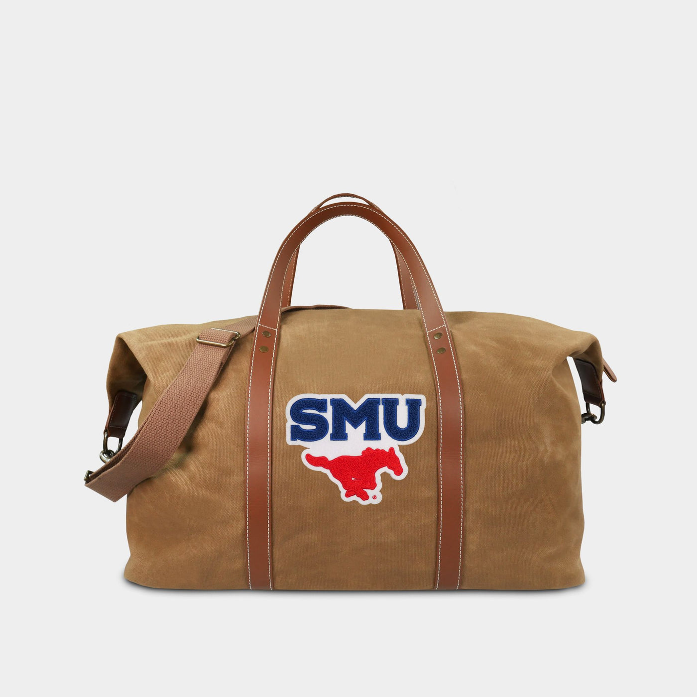 SMU Mustangs Waxed Canvas Field Bag