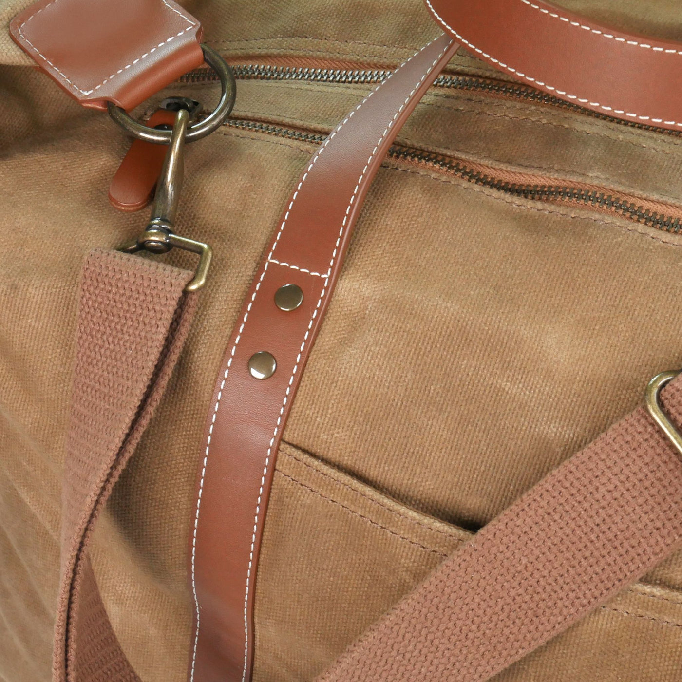 Harvard Crimson "Veritas" Waxed Canvas Field Bag