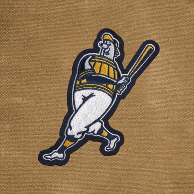 Milwaukee Brewers "Barrel Man" Waxed Canvas Field Bag