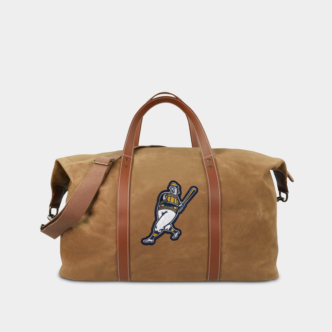 Milwaukee Brewers "Barrel Man" Waxed Canvas Field Bag