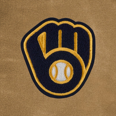 Milwaukee Brewers "Ball-in-Glove" Waxed Canvas Field Bag