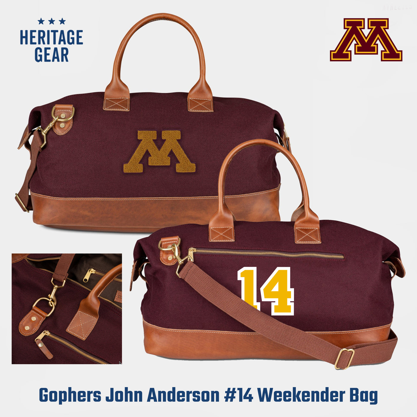 Minnesota Golden Gophers Dinkytown Athletes John Anderson Weekender