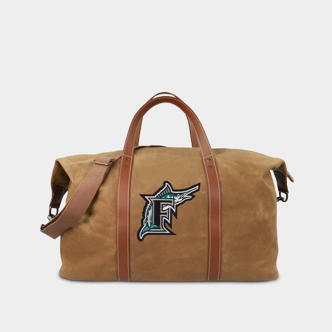 Miami Marlins Cooperstown Collection Waxed Canvas Field Bag