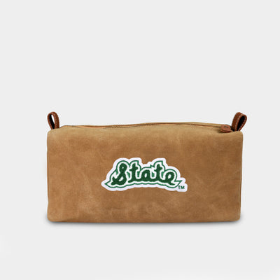 Michigan State Spartans Vault Waxed Canvas Dopp Kit