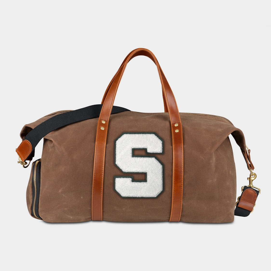 Michigan State Spartans "S" Waxed Canvas Field Bag