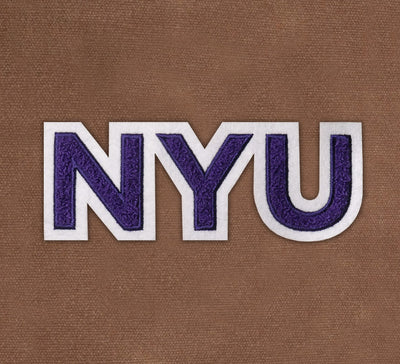 NYU Violets Waxed Canvas Field Bag