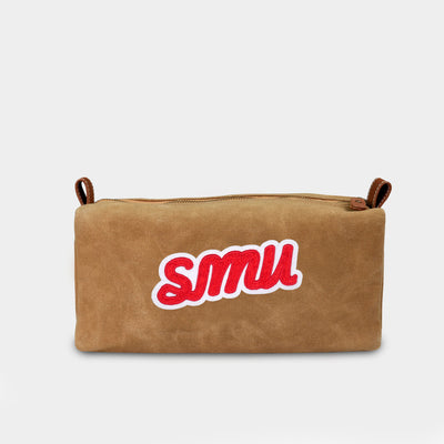 SMU Mustangs Vault Waxed Canvas Dopp Kit