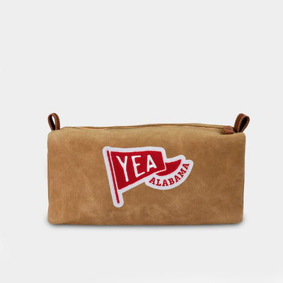 Alabama Crimson Tide "Yea Alabama" Waxed Dopp Kit