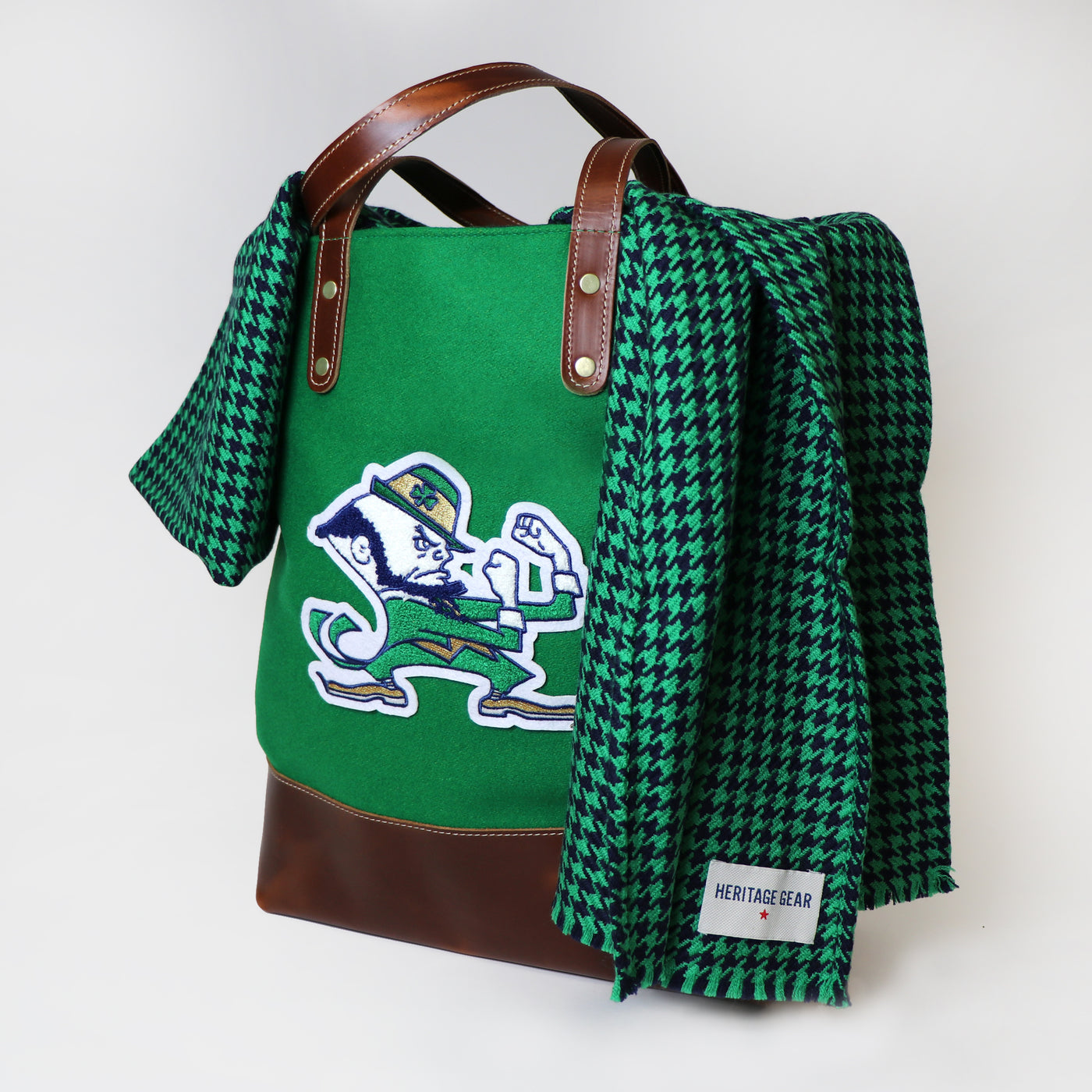 Notre Dame Fighting Irish Tote and Scarf Bundle