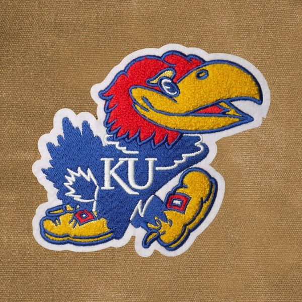 Kansas Jayhawks Waxed Canvas Field Bag