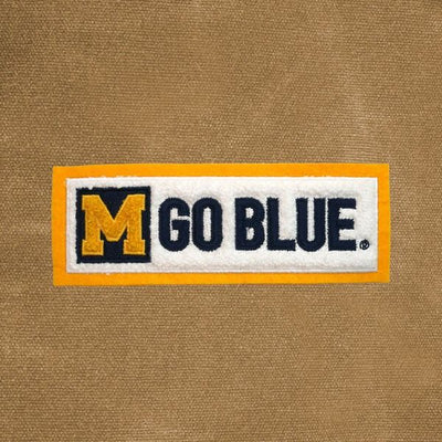 Michigan Wolverines Vault "Go Blue" Waxed Canvas Dopp Kit