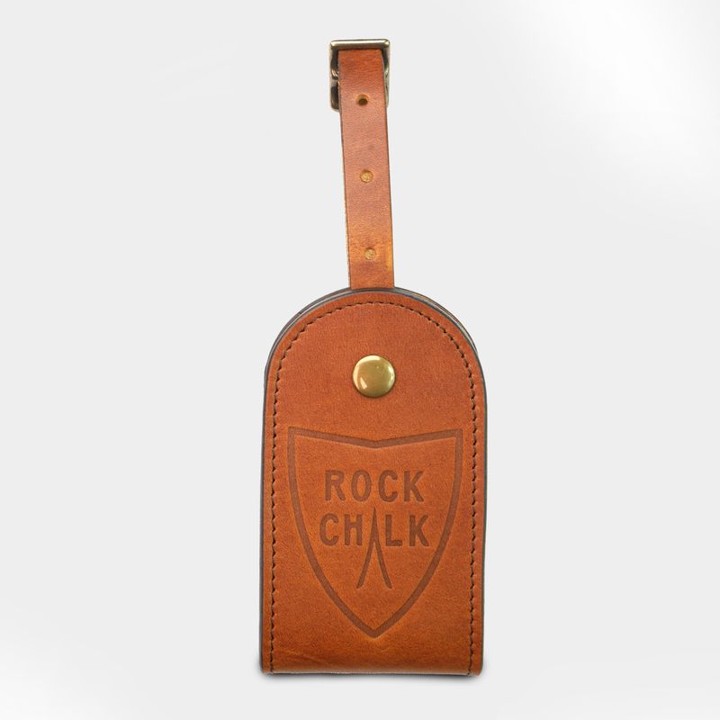 Kansas Jayhawks Vintage "Rock Chalk" Luggage Tag