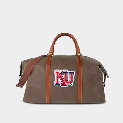 Kansas Jayhawks Vault "KU" Pro Waxed Canvas Weekender