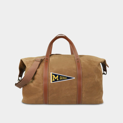 Michigan Wolverines Vault "Pennant" Waxed Canvas Field Bag