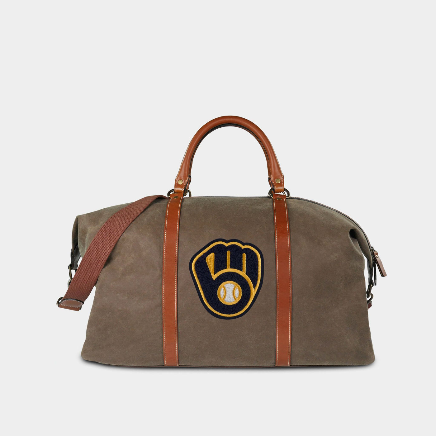 Milwaukee Brewers "Ball-in-Glove" Pro Waxed Canvas Weekender