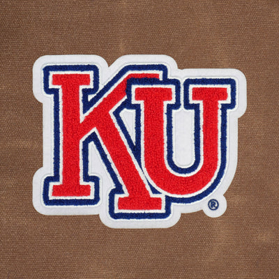 Kansas Jayhawks Vault "KU" Waxed Canvas Field Bag