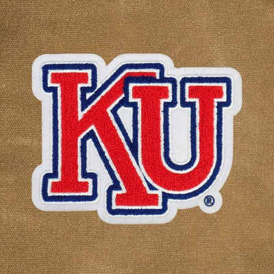 Kansas Jayhawks Vault "KU" Waxed Canvas Field Bag