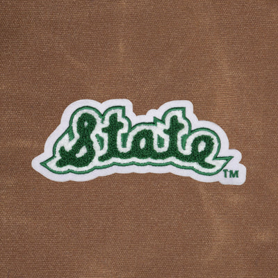 Michigan State Spartans Vault "State" Waxed Canvas Field Bag