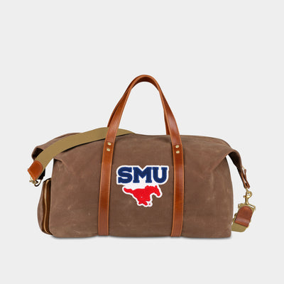 SMU Mustangs Waxed Canvas Field Bag