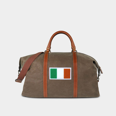 Heritage Gear Ireland Flag Pro Waxed Canvas Weekender