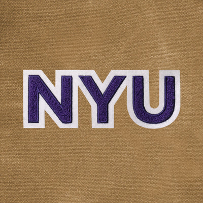 NYU Violets Waxed Canvas Field Bag