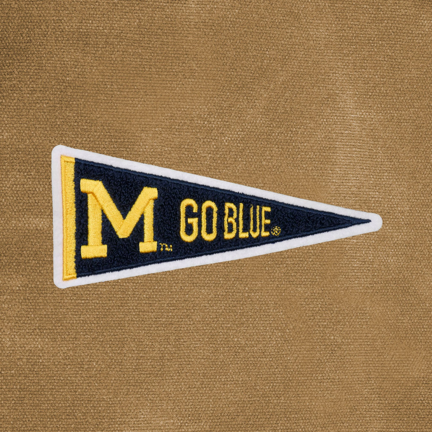 Michigan Wolverines Vault "Pennant" Waxed Canvas Dopp Kit