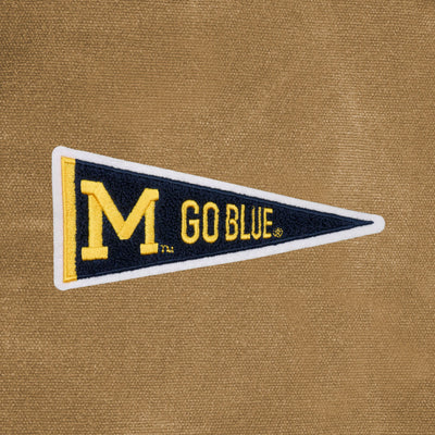 Michigan Wolverines Vault "Pennant" Waxed Canvas Field Bag