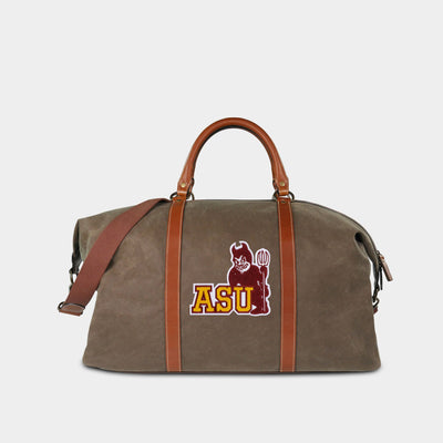 ASU Sun Devils "Sparky" Pro Waxed Canvas Weekender